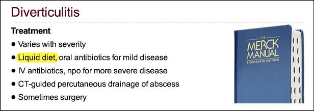 Merck Diverticulitis Treatments