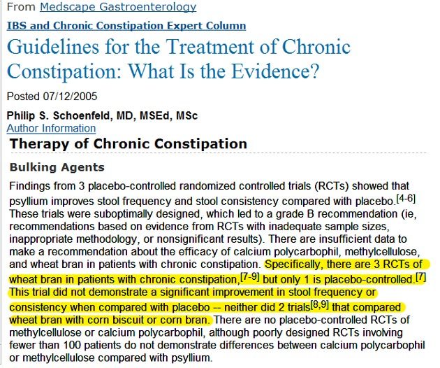 Guidelines for the Treatment of Chronic Constipation