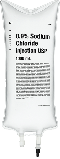 0.9% Sodium Chloride 1L IV bag
