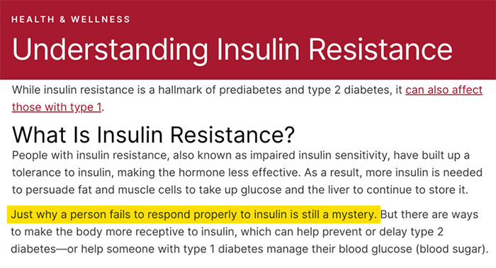 Insulin resistance