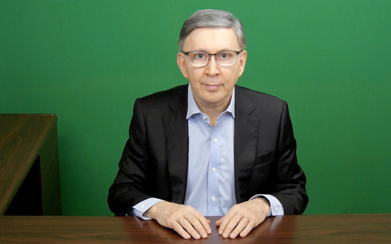 Recent unretouched photo of Konstantin Monastyrsky, taken for The Executive Survival Guide video series