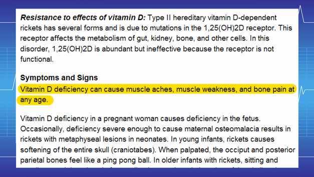 Symptoms and signs of Vitamin D