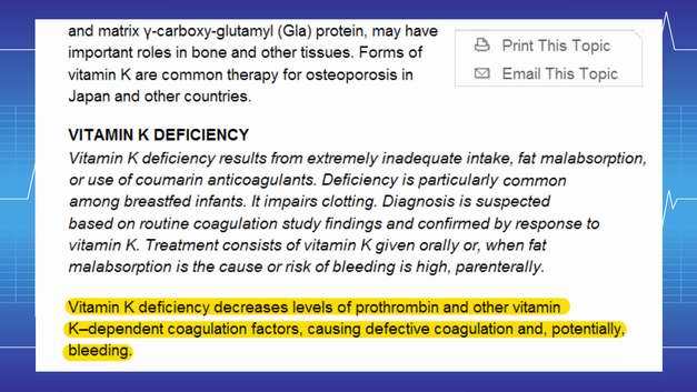 Vitamin K Deficiency